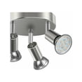 thumbnail image 3 of Chic Luminaire de Plafond Semi-Encastré 3 Lumières, Design Moderne avec Têtes de Rail Réglables pour Large Application (Chrome), 3 of 6