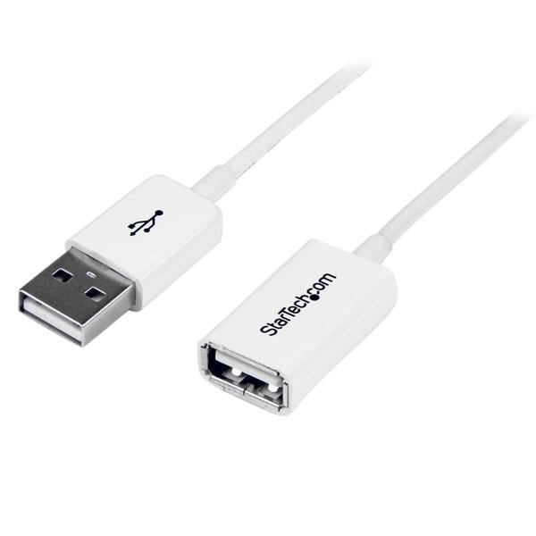 Startech.com 3m White 2.0 Extension Cable Cord - A To A - Male To Female Cable - 1x A (m), 1x A (f) - White, 3 Meter (usbextpaa3mw) - Extension Cable - (f) To (m) - Usb