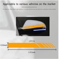 thumbnail image 2 of Yazoeia 2PCS Car Rear View Mirror Stickers, Waterproof Auto Side Rearview Mirrors Decal Stripes, Universal Anti-Collision Striped Automotive Warning Stripes for Most Vehicles (Yellow) CJC912-114720, 2 of 6