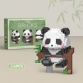 thumbnail image 1 of Cute Mini Chinese Style Animal Building Blocks Set, Creative DIY Assembled Panda Model, Educational Bricks Puzzle Toy, Ideal Birthday and Holiday Gift for Boys Kids, 1 of 7