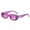 Purple, variant on Womens Mens Fashion Sunglasses Diamond Studded Small Square Rhinestone Design with AC Lens and PC Frame and 99 Percent