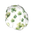 thumbnail image 2 of Balery St Patrick'S Day3 Shower Caps, Double Layer Waterproof Shower Cap, Double Layers Reusable Shower Cap With Soft Comfortable For Long Thick Hair Soft Bath Shower Hair Caps, 2 of 9