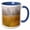 Blue/White, variant on 3drose, Oregon, Bandon Beach, Dune Grass and Seastacks - Us38 Bja0409 - Jaynes Gallery, 11oz Mug
