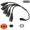 thumbnail image 2 of CIYISON Single C14 to Multiple C13 Power Wire Y Type Splitter Adapter Cable Extension Cord for Computer, Monitor, Scanner UPS, 2 of 16