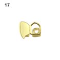 thumbnail image 1 of Hip Hop Single Tooth Grillz Cap Top Gold Silver Plated Punk Teeth Caps Halloween Cosplay Party Tooth Rapper Funny Jewelry Gift BLD, 1 of 7