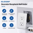 thumbnail image 3 of Enchufe eléctrico de pared ELEGRP 15 A 125 V, paquete de 10, 3 of 7