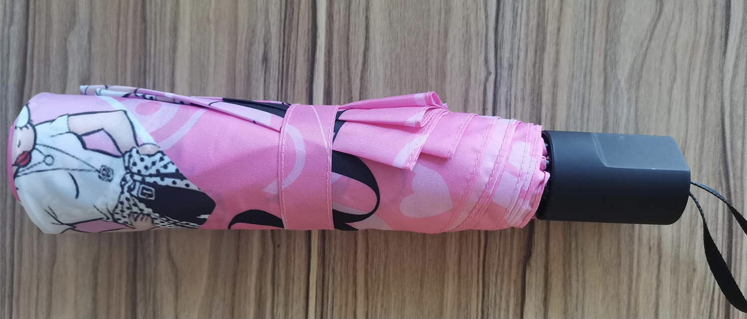 Betty Boop pink stick umbrella foldable & cover