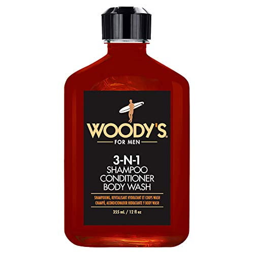 Woodys 3IN1 Shampoo, Conditioner, Body Wash 12oz (New)! Walmart