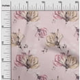 thumbnail image 1 of oneOone Viscose Chiffon Light Pink Fabric Florals Dress Material Fabric Print Fabric By The Yard 42 Inch Wide, 1 of 4