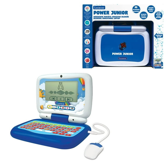 Lexibook Bilingual Talking Educational Laptop with 40 activities divided in 6 categories including 3 animated stories and 1 how to read learning method (EN/ES) - JC398i2