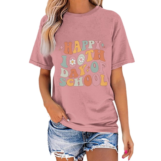 Fiudx Ropa de Mujer Blusa de Manga Corta con Cuello Redondo y Pantalón Corto Informal para Mujer a La Moda