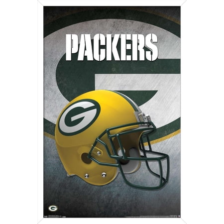 NFL Green Bay Packers – Helmet 16 Wall Poster 14.725 x 22.375 Framed
