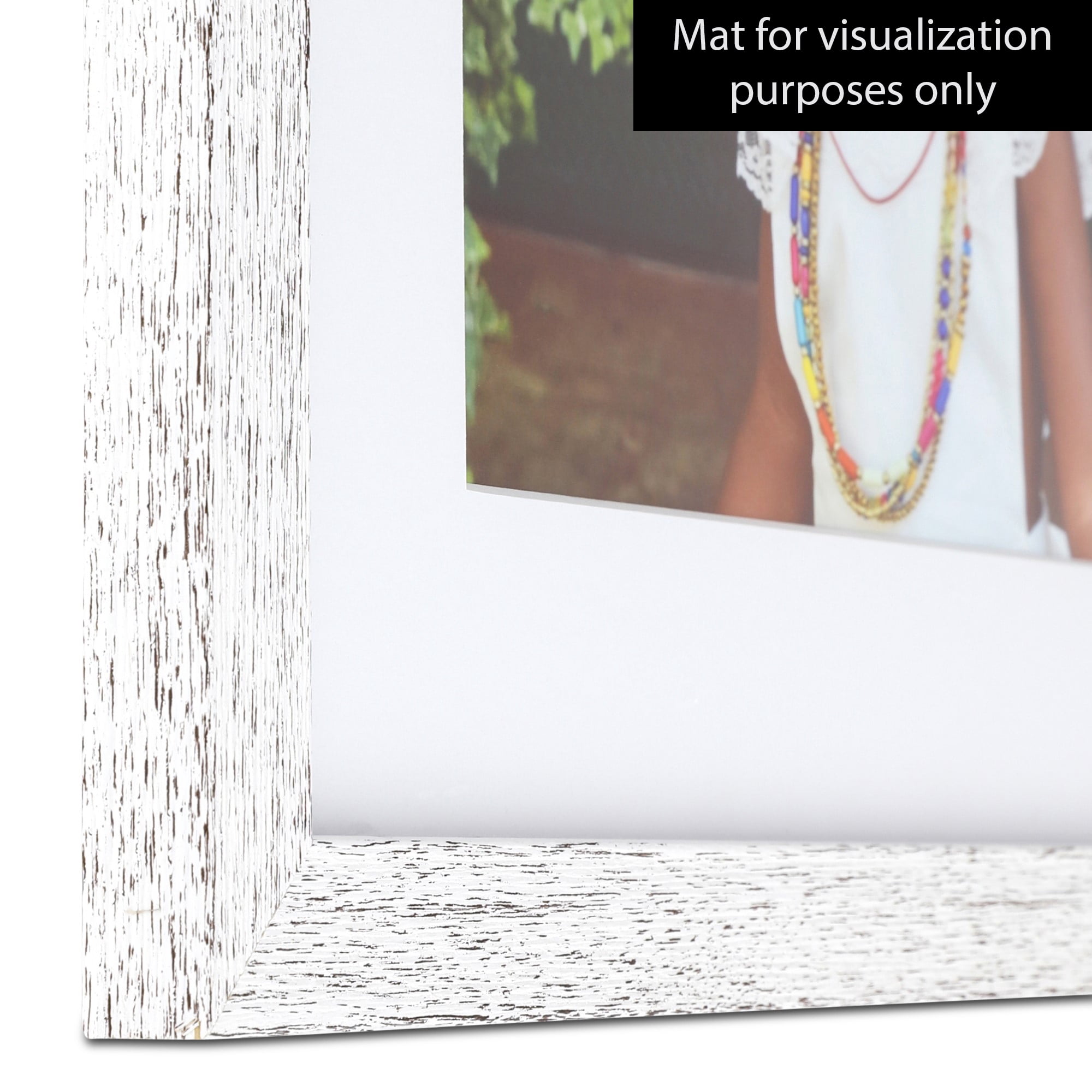 ArtToFrames 18x24 Inch White Picture Frame, This White Wood Poster Frame is Great for Your Art or Photos, Comes with 060 Plexi Glass (4430)