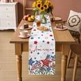 thumbnail image 2 of Independence Day Table Runner 90 Inches Long Farmhouse Dress Scarves, 4th of July Red Blue Stars Patriotic Dining Tablerunner for Coffee Table/Kitchen Island/Party Décor, 13" x 90", 2 of 8