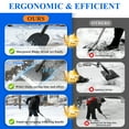 thumbnail image 4 of IHOMEPARK Ice Snow Scraper - Multifunctional Garden Flat Shovel Floor Scraper with Metal Sharp Blade for Lawn Edging, Heavy Duty Weed Scraper Tool, 80", Black, 4 of 8