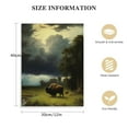 thumbnail image 2 of JRXY Albert Bierstadt-Buffalo Trail, The Impending Storm Poster Decorative Painting Canvas Wall Art Living Room Posters Bedroom Painting Framed 12x16 in, 2 of 5