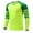Fluorescent Green, variant on Sinleey Kids Padded Football Goalkeeper Shirts Soccer Jersey Goalie Athletic T-Shirt Sports Top Fluorescent Green S
