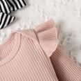 thumbnail image 2 of U·nikaka Newborn Baby Girls Outfits Set Romper Jumpsuit+Pants Leggings+Headband 0-12M, 2 of 7