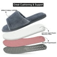 thumbnail image 4 of DL Open Toe House Slippers For Women Indoor Memory Foam Ladies Bedroom Slipper, 4 of 6