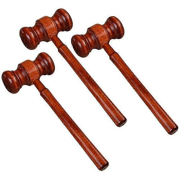 3pcs ction Hammer Lawyer Wooden Hammer Judge Hammer Multifunctional Hammer