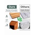 thumbnail image 5 of Bamboo Toilet Paper Holder With Storage Bathroom Toilet Paper Storage Cabinet Small Bathroom Storage Cabinet For Small Spaces Slim Bathroom Storage Cabinet 33x7.3x6.5 Inches Brown, 5 of 7