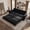 Black, variant on FFZ 94 inch King Pull Out Sofa Bed 3 in 1 Convertible Velvet Sleeper Couch, Black