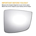 thumbnail image 3 of Reemplazo de vidrio de espejo retrovisor convexo calefaccionado del lado derecho para Fiat Doblo 2010-2022, 3 of 6