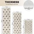 thumbnail image 4 of Beige Antelope Head Pattern Kitchen Rugs Sets Of 3,Kitchen Runner Rugs Non Skid Washable,Decorative Kitchen Floor Mats for Kitchen,Sink,Laundry,17"x30"+ 17"x47" + 17"x59", 4 of 6