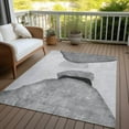 thumbnail image 6 of Addison Rugs Chantille Indoor/Outdoor Transitional Organic Gray Washable Rectangle Rug, 3' x 5', 6 of 6