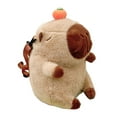 thumbnail image 4 of amagogo Plush Capybara Backpack Funny Casual Lightweight Fashion Stuffed Animal Backpack Khaki, 4 of 9