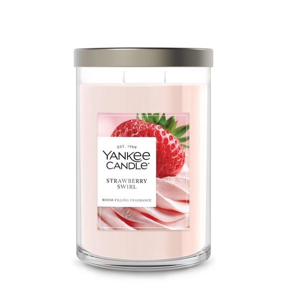 Yankee Candle Strawberry Swirl Large Tumbler Scented Candles, 20 oz