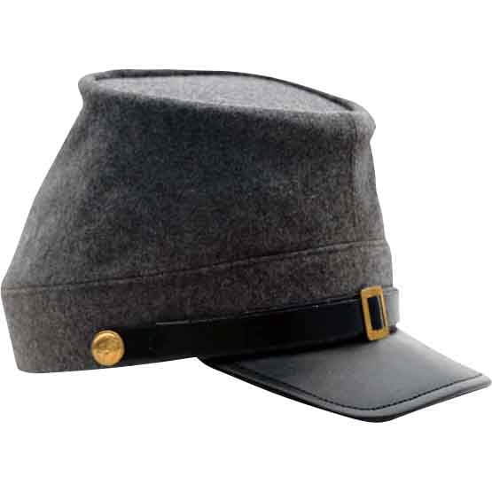 Grey Civil War Kepi, size: X-Large 
