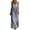Gray, variant on Sleeveless Maxi Dresses for Women Embroidered Patchwork Full Length Dress with Pockets Casual Square Neck Boho Dresses Navy S