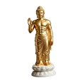thumbnail image 3 of Estatua Buda , Adorno Portátil, Coleccionable, Escultura Budista Versátil, Figura Buda para la Decoración del Comedor y la Oficina Estilo A, 3 of 8