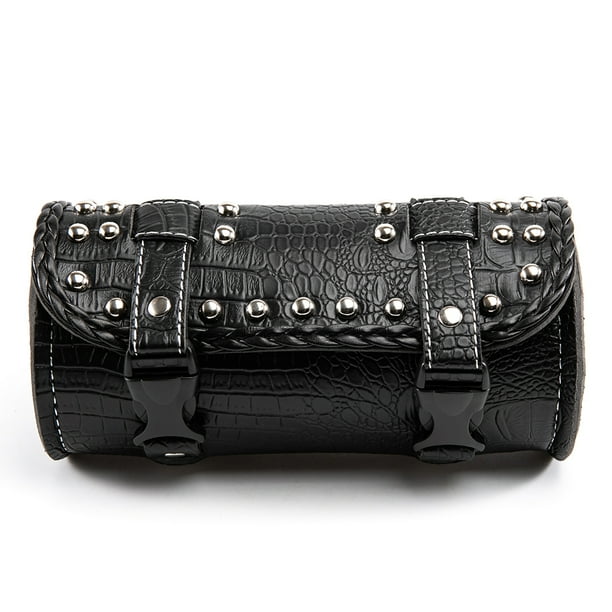 Evomosa Motorcycle Handlebar Bag, Motorcycle Fork Tool Bag, Universal