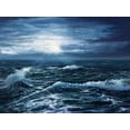 thumbnail image 2 of Art.com Original Oil Painting Showing Waves in Ocean or Sea on Canvas. Modern Impressionism, Modernism,Mari Art Print by Boyan Dimitrov, 24" x 18", 2 of 4