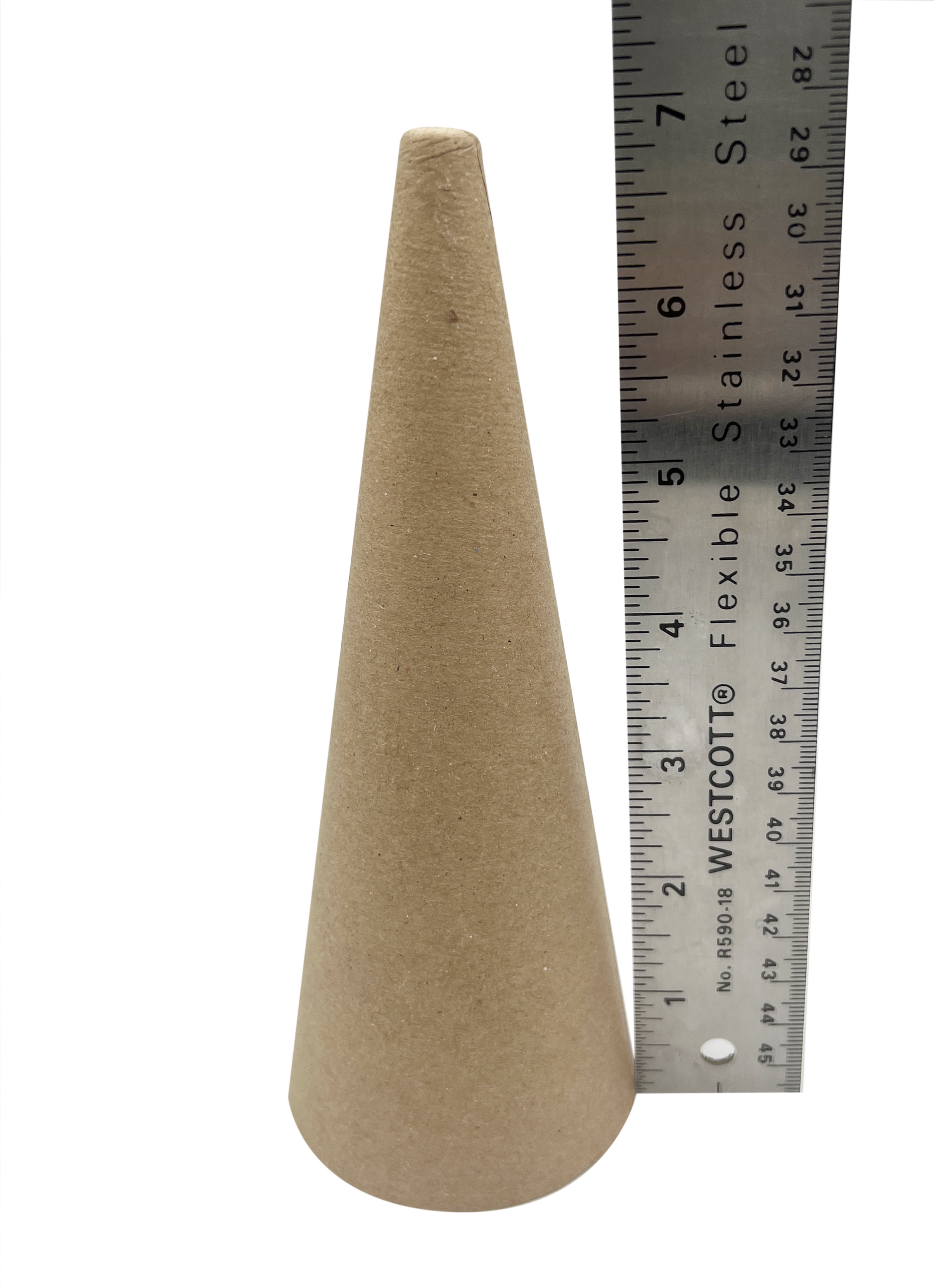 MILISTEN 60pcs Pieces Oval Wood Trim Cardboard Cones for Crafts