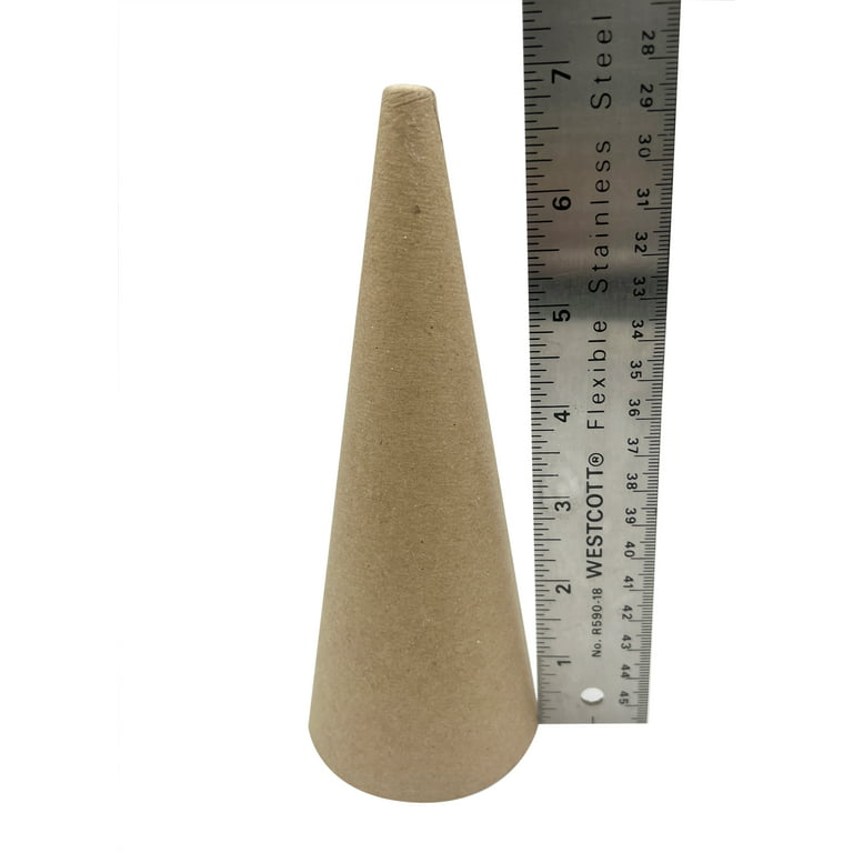 COHEALI 40 Pcs Wood Cone Jewelry Towers Wood Jewelry Display Floral Foam  Cone Craft Cones Cardboard Wood Display Stand Cardboard Cones for Crafts  Wood