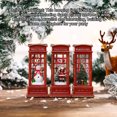 thumbnail image 3 of Bearachild Linterna de Navidad, lámpara de decoración navideña, lámpara LED colgante para cabina telefónica, accesorio de fiesta para Navidad, adornos Kits de decoración para fiestas Papá Noel Bearachild HA008540-01B, 3 of 6