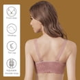 thumbnail image 3 of FallSweet Front Close Push Up Bra Wireless Lace Brassiere Multiway Full Coverage, 3 of 5
