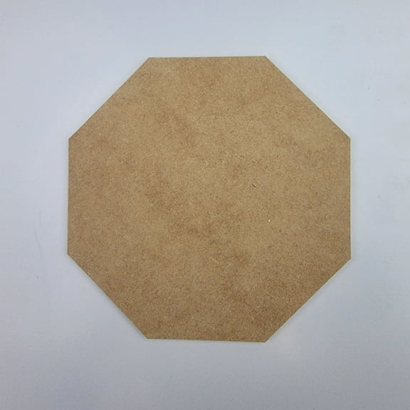 5" Octagon, Unfinished MDF Art Shape by Wooden Craft Cutouts, 1-8 Thickness