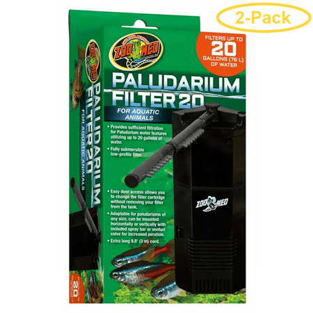 20 Zoo - Zoo Med Paludarium Filter 20 Gallons - Pack of 2