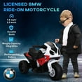 thumbnail image 4 of Aosom 6V Kids Motorcycle Licensed BMW with Headlight, Music, Red, 4 of 9