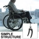 thumbnail image 3 of 2 piezas de repuesto para soporte de silla de ruedas de metal, pieza de tracción, soporte para rueda delantera, suministro para silla de ruedas, 3 of 8