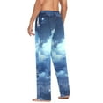thumbnail image 6 of Men's Pajama Pants Sky with Cloud Cotton Long Sleepwear Lounge Pants L, 6 of 7