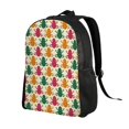 thumbnail image 2 of Disketp Colorful Frogs Mochila Unisex de Apertura Lateral Completa, Mochila para Laptop para Escuela, Trabajo y Viajes, 2 of 8