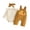 G137-Yellow, variant on masbird Baby Girls Clothes Long Sleeve Romper Suspender Pants Headbands Set Fall Winter Outfits 3pcs 0 3 6 9 12 18 24 Months(Yellow,6-12 M)