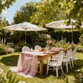 thumbnail image 6 of Elegant Pearl Embellished Table Runner 75x300cm Lightweight Mesh for Weddings Parties Decor, 6 of 8