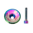 thumbnail image 3 of Bike Aluminium Oil Slick Headset Stem Top Cap Bolt 1/8" Mtb,Commuter, 3 of 9
