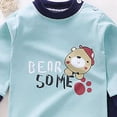 thumbnail image 4 of CAUYDY 10-12Y 13-14Y Teen Boy Pajamas Kid Outfits Fall Winter Long Sleeved Top Elastic Waist Pants 2 Piece Cute Set Children Boys Clothes Sizes 11-12 Years,Brown, 4 of 5